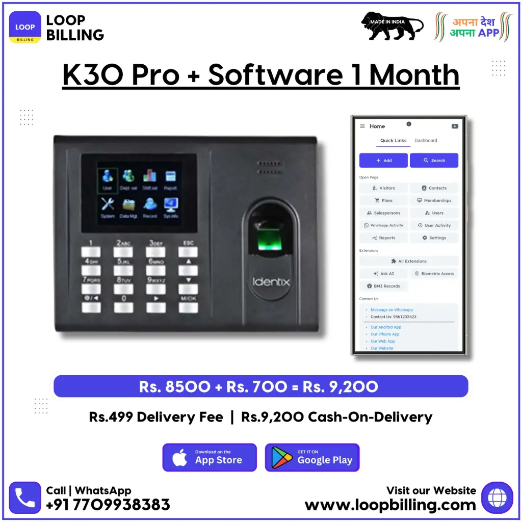 Essl K30 Pro + Software 1 Month